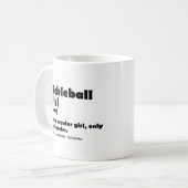 Pickleball Girl Definition Funny Pickle Ball Girls Kaffeetasse (Vorderseite Links)