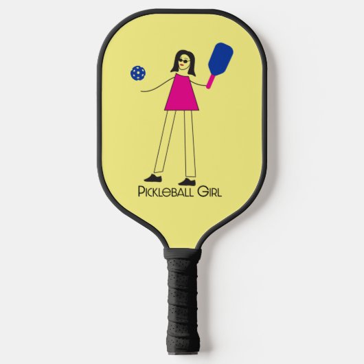 Pickleball Girl Fun Liebe Schläger (Vorderseite)