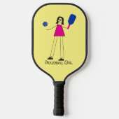 Pickleball Girl Fun Liebe Schläger (Rückseite)