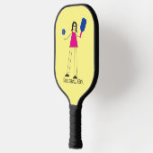 Pickleball Girl Fun Liebe Schläger (Links)