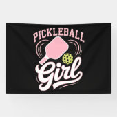 Pickleball Girl Player Banner (Horizontal)