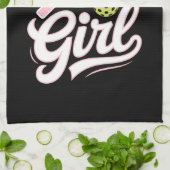 Pickleball Girl Player Geschirrtuch (Gefaltet)