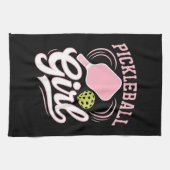 Pickleball Girl Player Geschirrtuch (Horizontal)