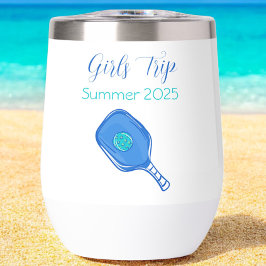 Pickleball Girls Trip Wine Tumbler Custom