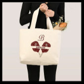 Pickleball Glam Glit Custom Monogram Name Jumbo Stoffbeutel