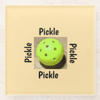 Pickleball glasuntersetzer