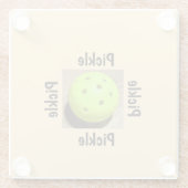 Pickleball glasuntersetzer (Rückseite)