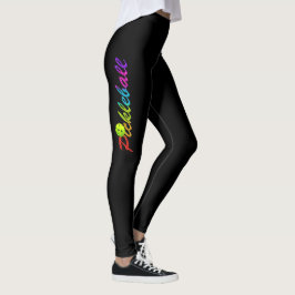 Pickleball Glitzer-Logo an Leggings
