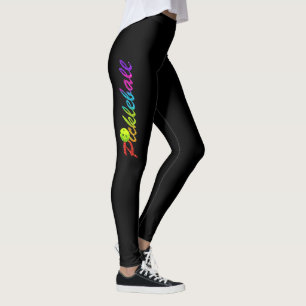 Pickleball Glitzer-Logo an Leggings