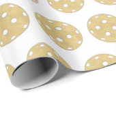 Pickleball Gold Ball Chic Modern Geschenkpapier (Rolleneckpunkt)
