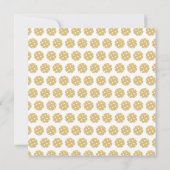 Pickleball Gold Chic Personalisiert Name Note Card Mitteilungskarte (Rückseite)