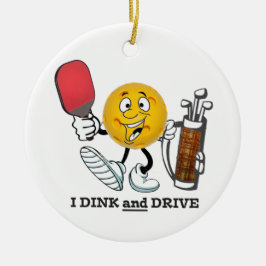 PIckleball/Golf: Dink u. Antrieb Keramikornament