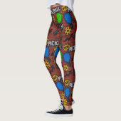 Pickleball Graffiti Art Burst Leggings (Links)