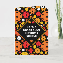 Pickleball Grand Slam Birthday individuell anpassb Karte