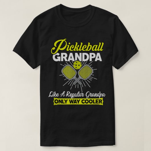 Pickleball Grandpa Funny Men's Player Pickle Ball T-Shirt (Design vorne)