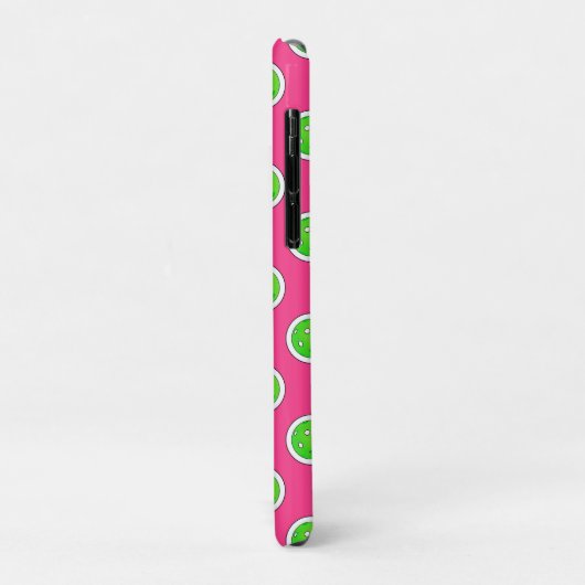 Pickleball Green Pickleballs Polka Dots Hot Pink Case-Mate iPhone Hülle (Hinten/Links)