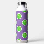 Pickleball Green Pickleballs Polka Dots Lavender Trinkflasche (Vorderseite)