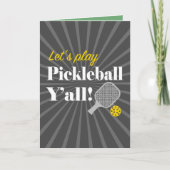 Pickleball Greeting Cards Pickleball Party Karte (Vorderseite)