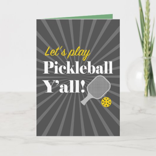 Pickleball Greeting Cards Pickleball Party  Karte (Vorderseite)