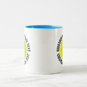 Pickleball & Großer Text HELLBLAU 325ml Custom Zweifarbige Tasse (Mittel)