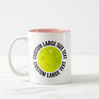 Pickleball & Großer Text PINK 325ml Custom Zweifarbige Tasse