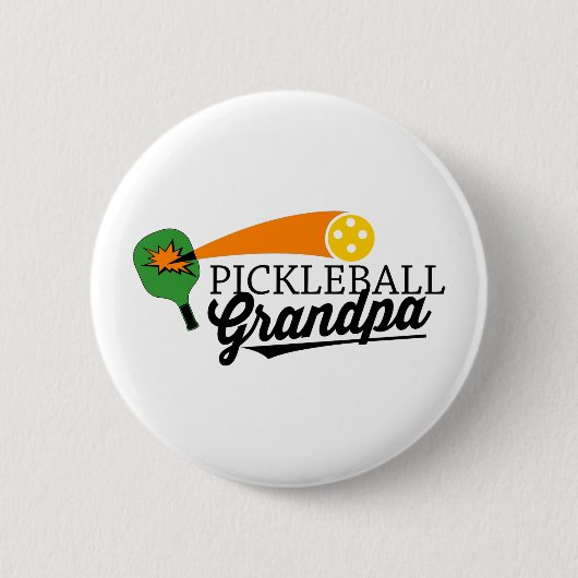Pickleball Großvater Button (Vorderseite)
