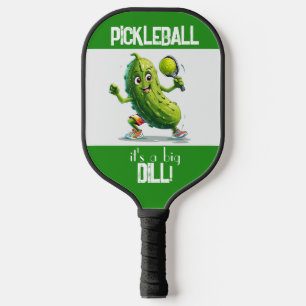 Pickleball grün Es ist ein großer DILL-Cartoon-Pic Schläger