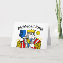 Pickleball Grußkarte - Pickleball King Karte