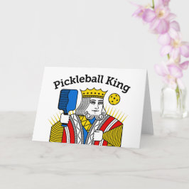 Pickleball Grußkarte - Pickleball King Karte