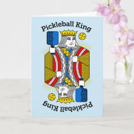 Pickleball Grußkarte - Pickleball King Karte