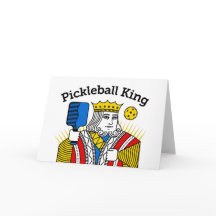 Pickleball-Grußkarte - Pickleball-König