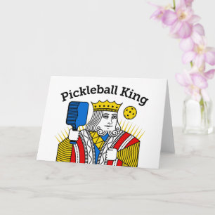 Pickleball-Grußkarte - Pickleball-König Karte
