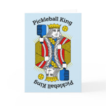 Pickleball-Grußkarte - Pickleball-König