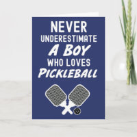 Pickleball Grußkarten für Jungen Kinder Spieler
