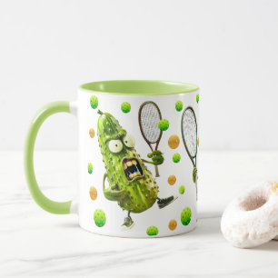 Pickleball-Gurken-Kaffeetasse Tasse