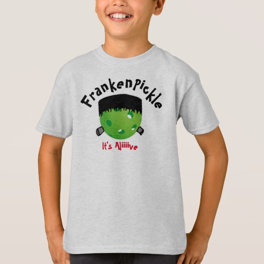 Pickleball Halloween - FrankenPickle - Es ist live T-Shirt (Vorderseite)