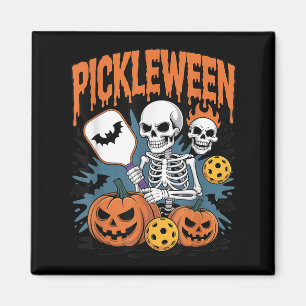 Pickleball Halloween für Männer Frauen Magnet