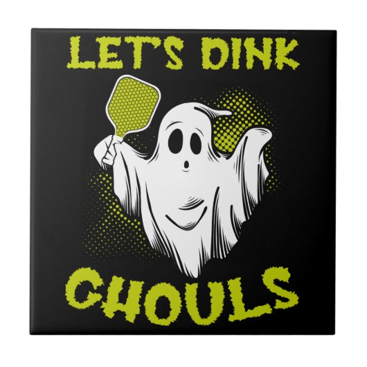 Pickleball Halloween Kostüm Pickleball Lover Tric Fliese (Vorderseite)