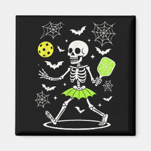 Pickleball Halloween-Kostüm, Spooky Season Skelett Magnet