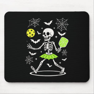 Pickleball Halloween-Kostüm, Spooky Season Skelett Mousepad