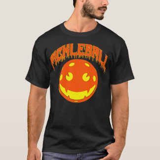 Pickleball Halloween Kürbiskuitz T-Shirt