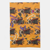 Pickleball-Halloween-Party für Katzenliebhaber Geschirrtuch (Vertikal)