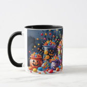 Pickleball-Halloween-Party für Katzenliebhaber Tasse (Links)