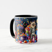 Pickleball-Halloween-Party für Katzenliebhaber Tasse (Vorderseite Links)