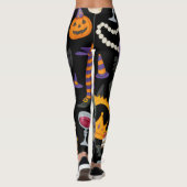 Pickleball-Halloween-Party Leggings (Rückseite)