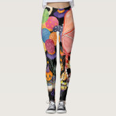 Pickleball-Halloween-Party Leggings (Vorderseite)