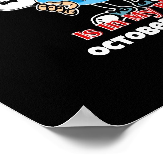 Pickleball Halloween-Party Round Robin Vampire Poster (Ecke)