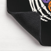 Pickleball Halloween Skeleton Hands Liebe Herzstüc Mousepad (Ecke)