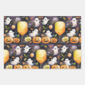 Pickleball Halloween zum Party Geschenkpapier Set (Vorderseite 3)