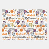 Pickleball Halloween zum Party Geschenkpapier Set (Vorderseite 2)